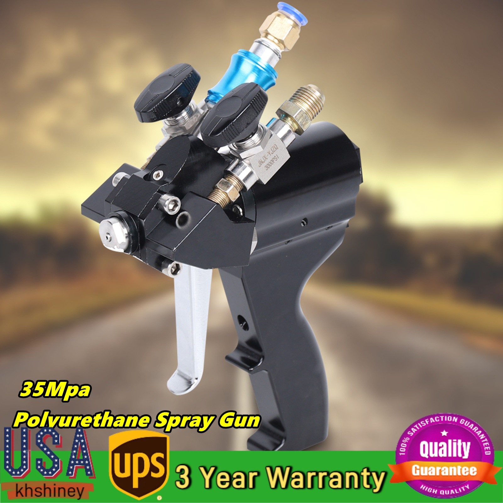 P2 PU Foam Spray Gun Polyurethane Spraygun Polyurea Pouring Air Purge Sprayer