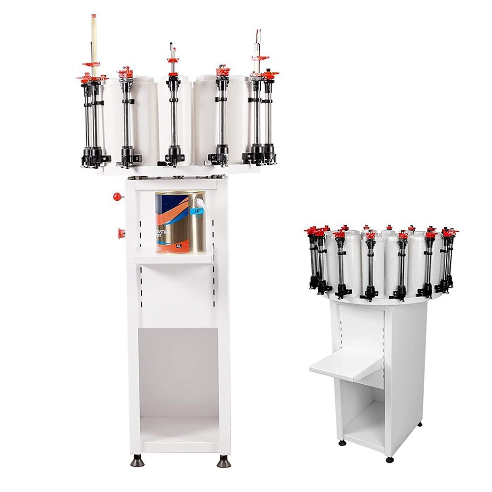 12 Station Paint Colorant Dispenser & 5 Gal Automatic Platform Paint Mixer 110V