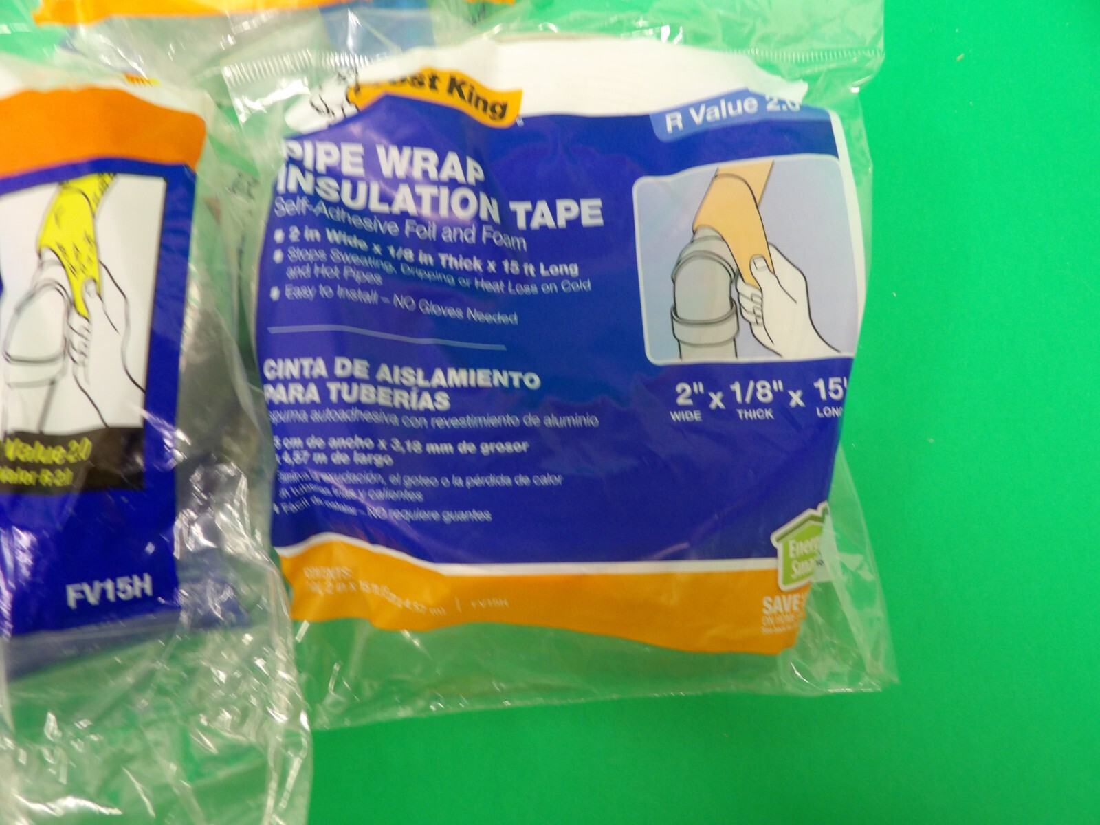 3 Frost King Pipe Wrap Insulation Tape 2″ x 1/8″ x 15 Foot R 2.0 Self Adhesive