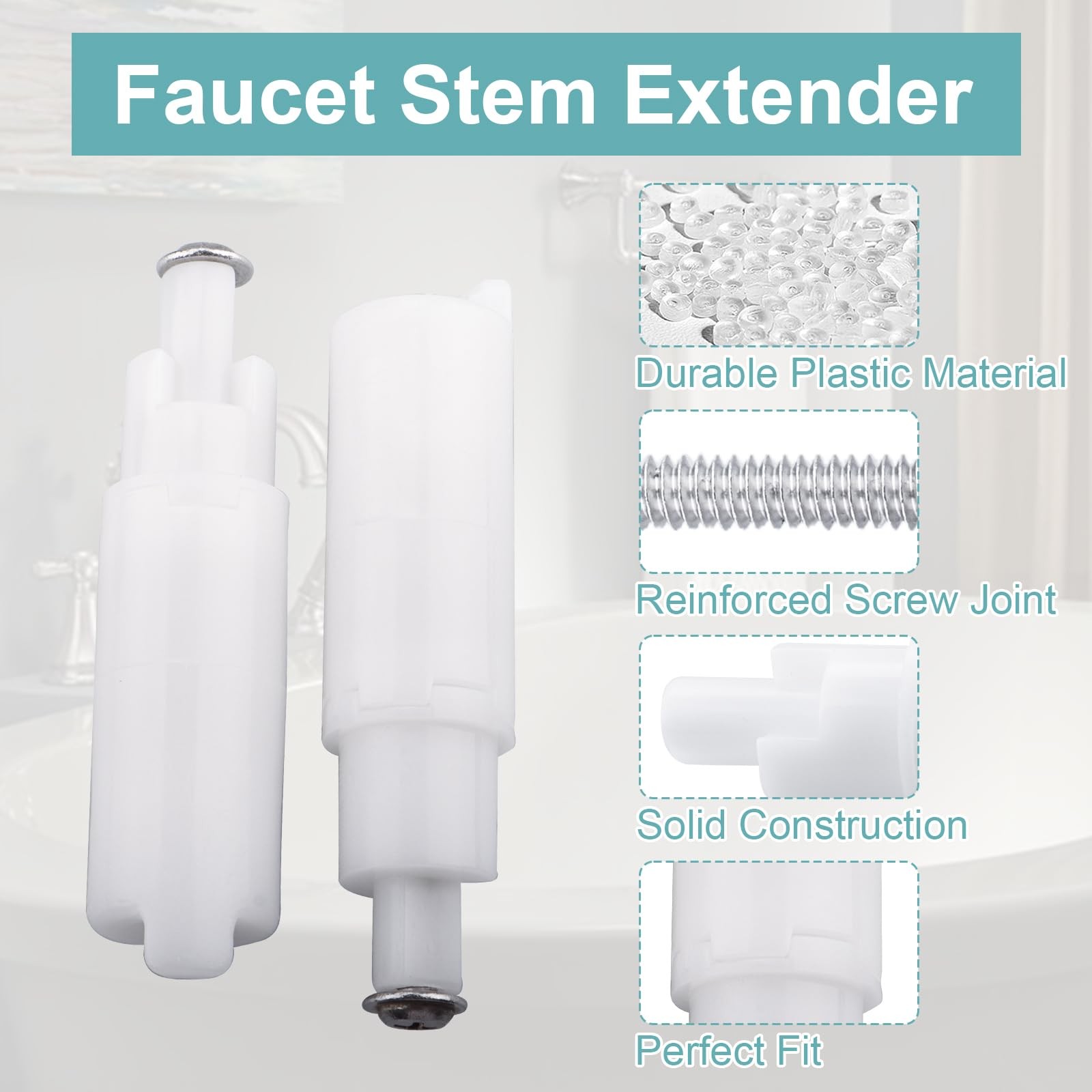 RP18627 Faucet Stem Extender for Delta Shower Valve Small, White