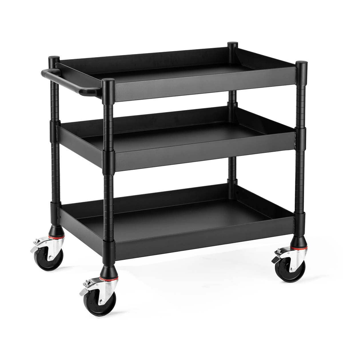 Luxor MightyHaul 24 Inch Heavy Duty 3 Shelf Utility Cart UCMT011