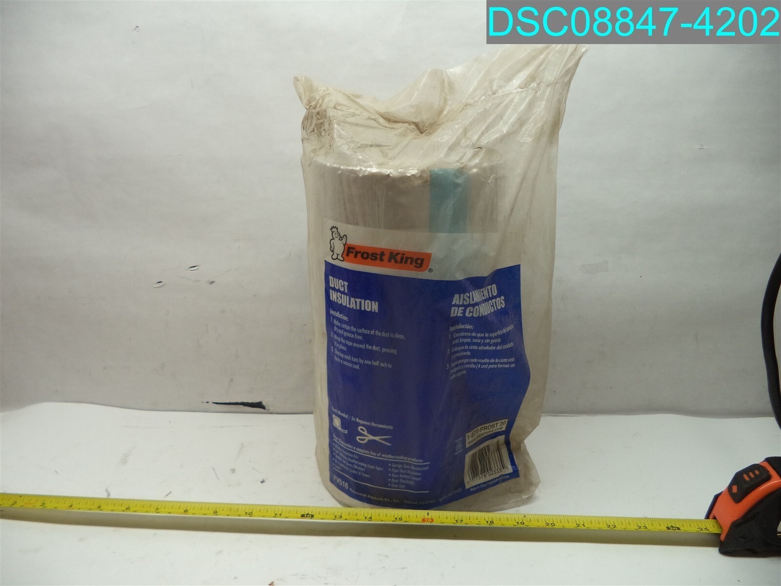 QTY=4: Frost King FV516 Duct Wrap, 15 Feet By 1 Foot 077578023335