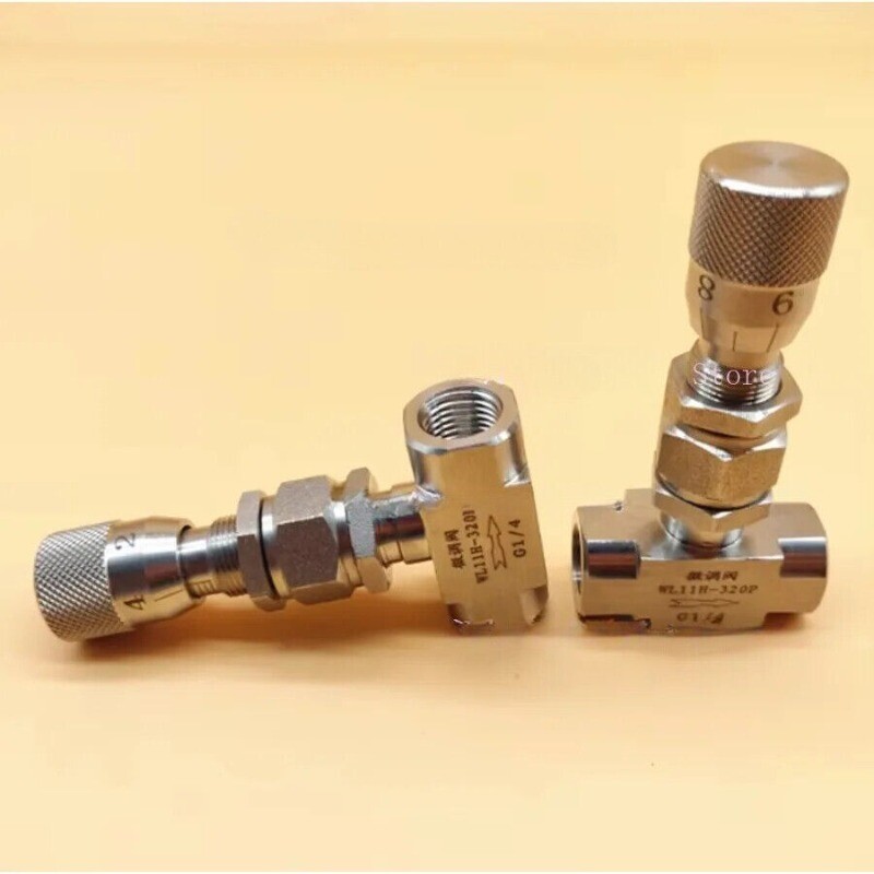 Stainless Flow Micro Rregulate Metering Needle Valve G / NPT 1/8″ 1/4″ 3/8″ 1/2″