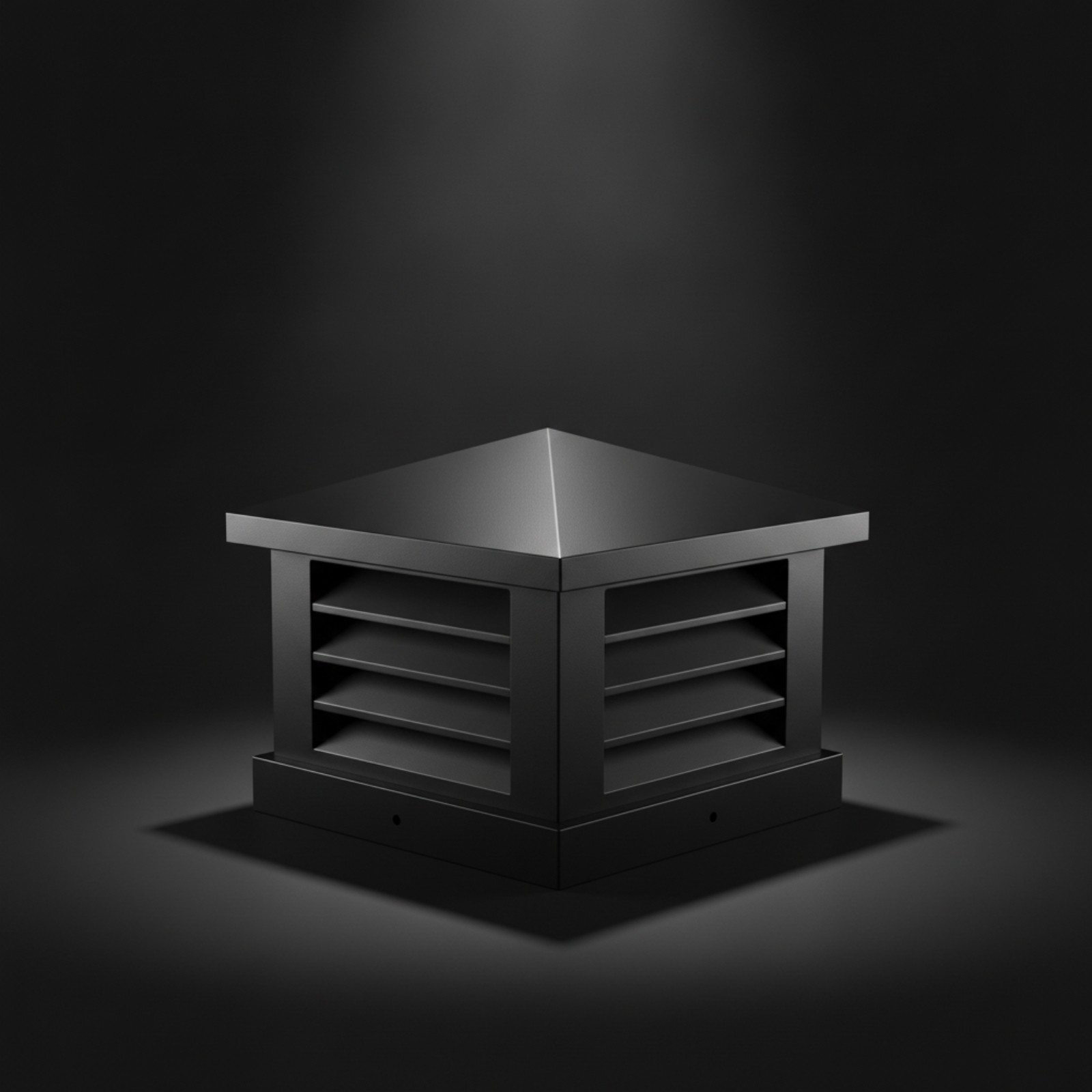 Exhaust Hood with Louvers Louvered Roof Vent Cap Weatherproof for Roofers