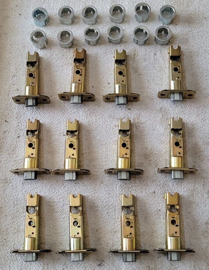 Lot of 12 Kwikset 6WAL Adjustable Door Lock Replacement Latches 2 3/8″-2 3/4″