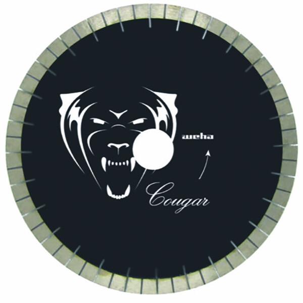 16 Inch x 25mm Black Cougar Diamond Bridge Saw Blade