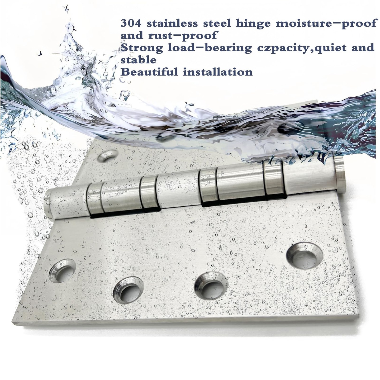 304 Stainless Steel 4 inch Door Hinges,Interior Door Hinge，Heavy Duty Ext