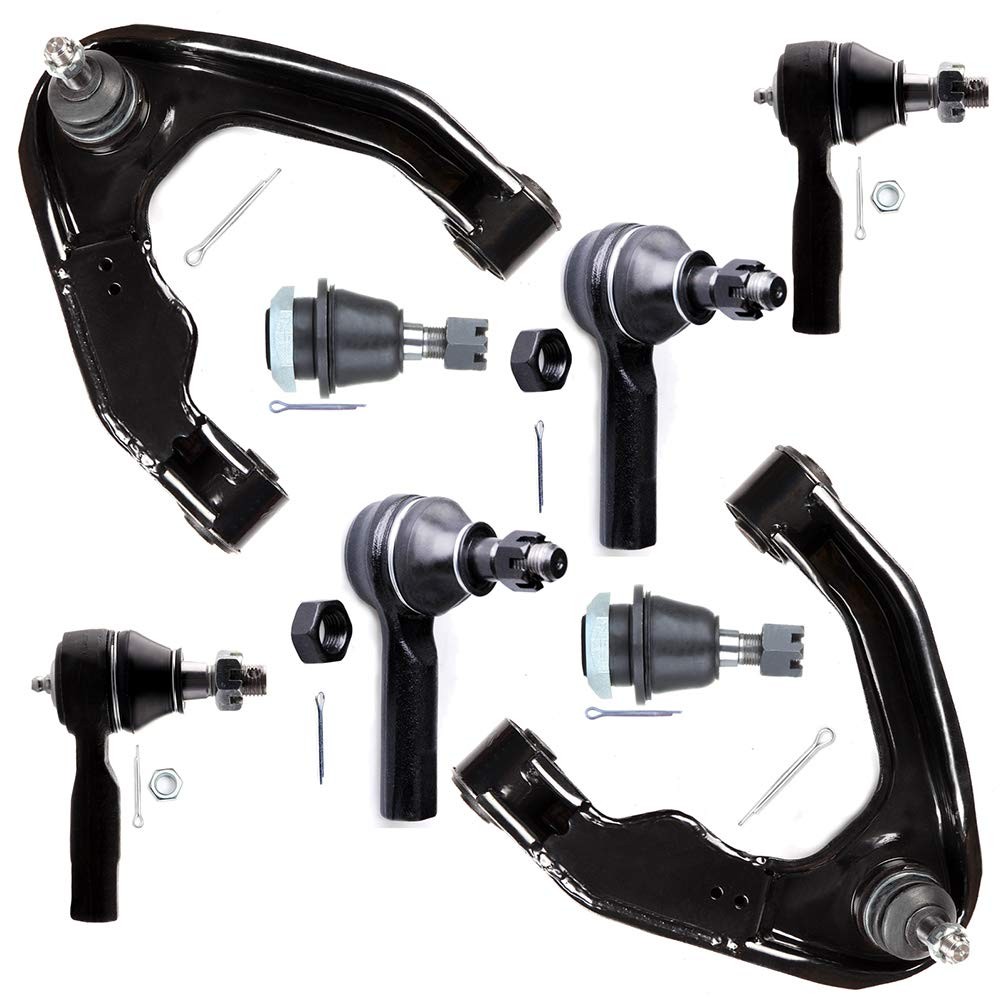 8pc Front Suspension Kit for 2000-2004 Frontier Xterra Control Arms Tie Rods