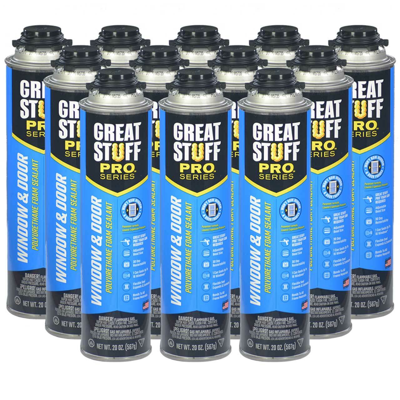 Great Stuff PRO Window And Door Lot (12) full case