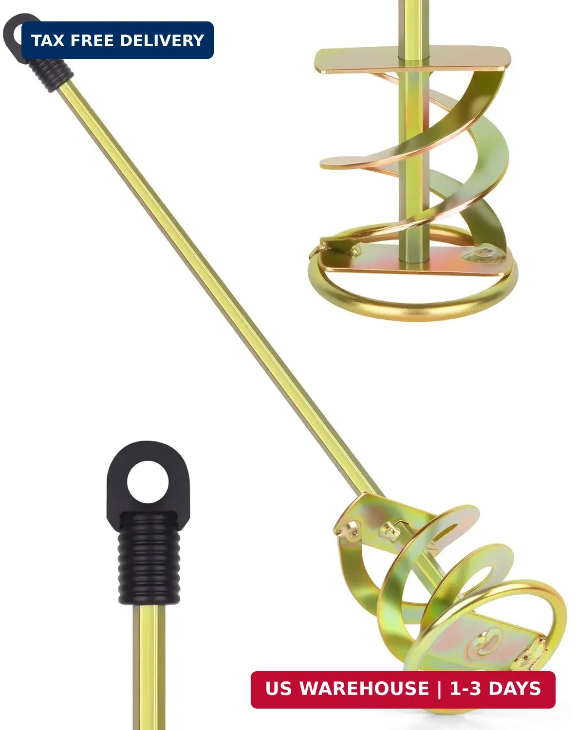 Paint Mixer for Drill, Paint Stirring Drill Attachment for 1-5 Gallon Bucket, Zi