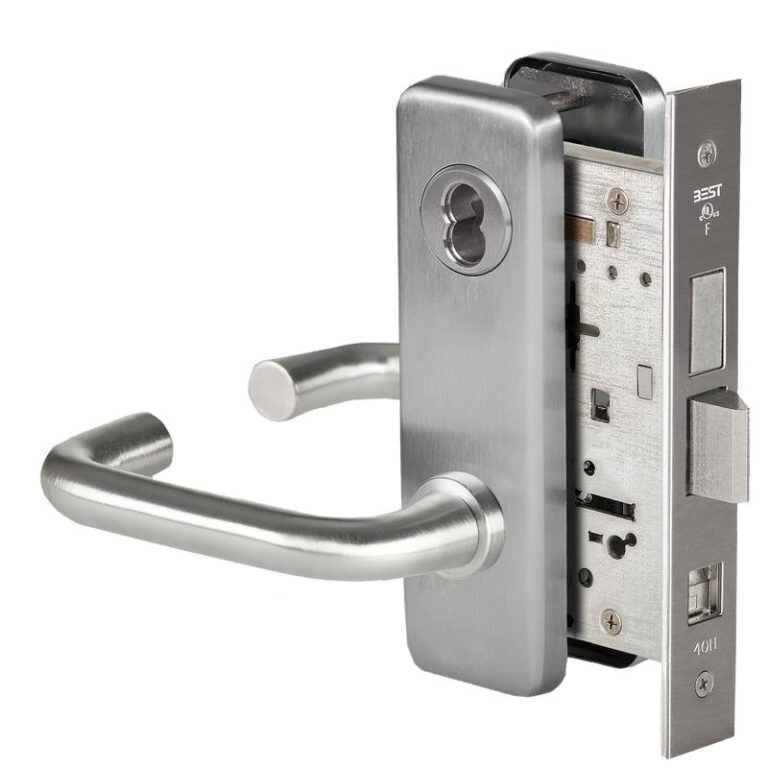 Stanley Dormakaba Door Handle Mortise Lever set Lock 45H7D3J619RHRB Satin Nickel