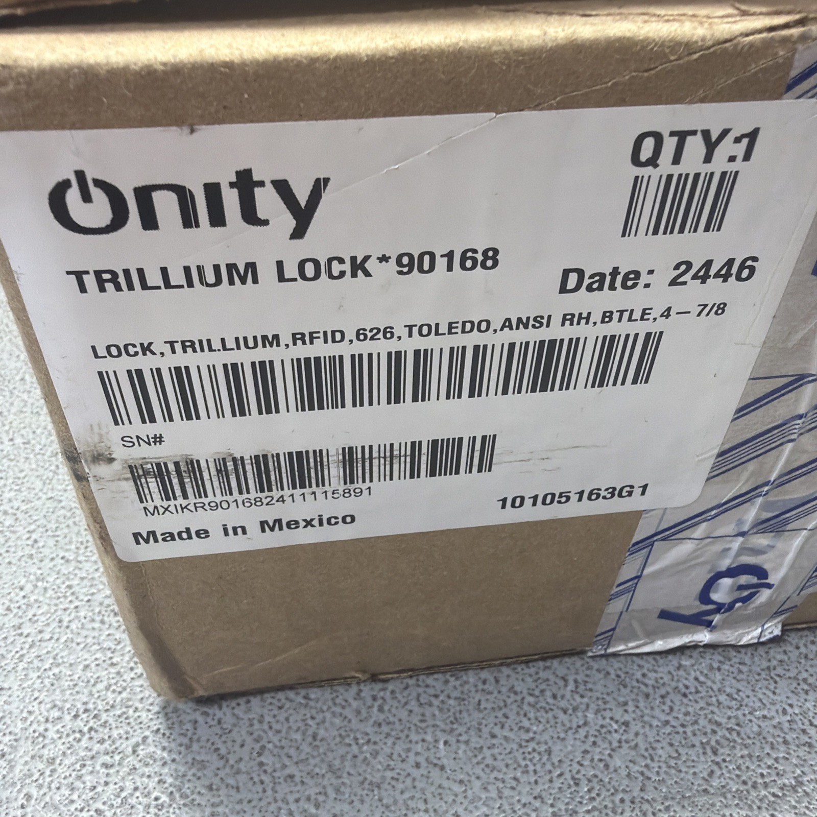 Onity TRILLIUM LOCK DOOR LOCK 90168