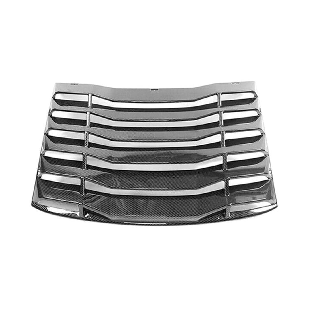 Carbon Fiber Print Style Rear Window Louvers Cover Chevy Camaro 2016-2023