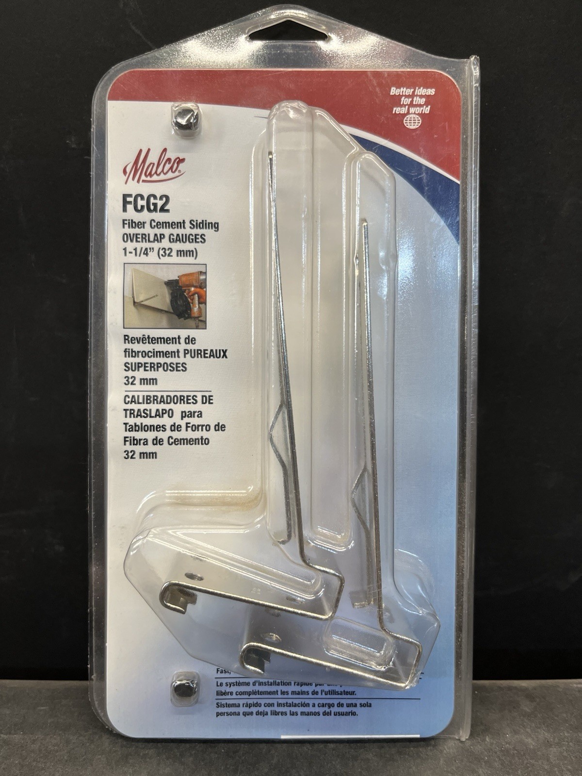 Package Of 2 Malco FCG2 1-1/4 32mm Fiber Cement Siding Overlap Gauges New In Box