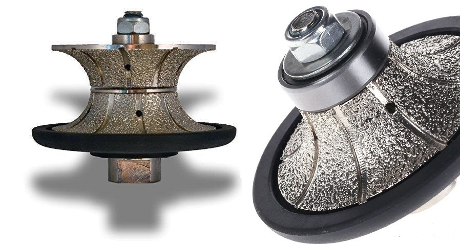 1 1/4″ Full Half Bullnose Diamond Router Profiler stone concrete countertop edge