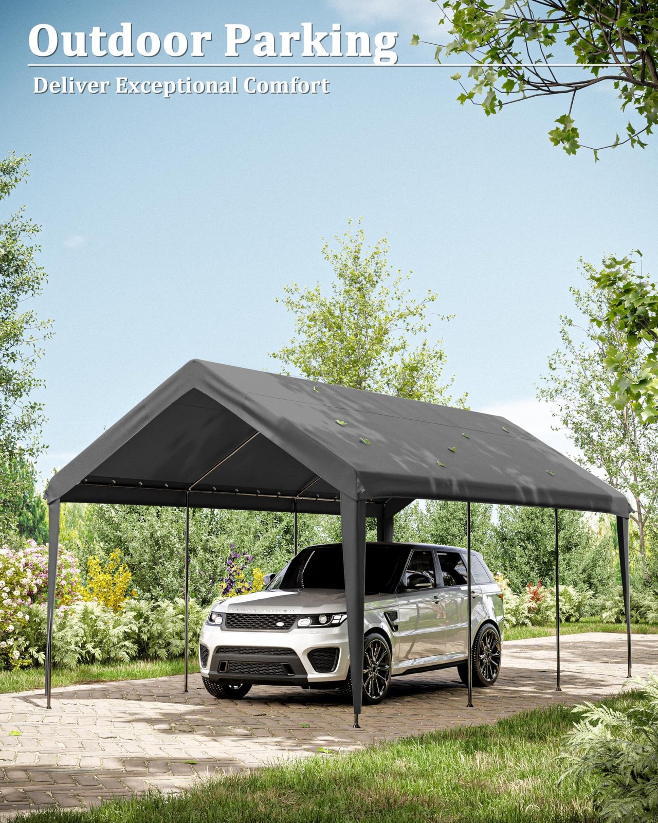 10 X 20 Ft Canopy Replacement Cover Heavy Duty Waterproof UV & Tear Resistant…