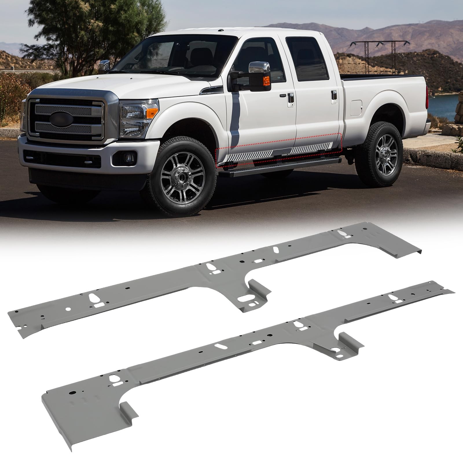Inner Rocker Panels Pair for Ford F-250 F-350 Super Duty 99-17 Driver Passenger
