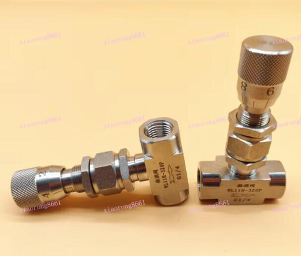 G / NPT 1/8″ 1/4″ 3/8″ 1/2″ Stainless Flow Micro Rregulate Metering Needle Valve