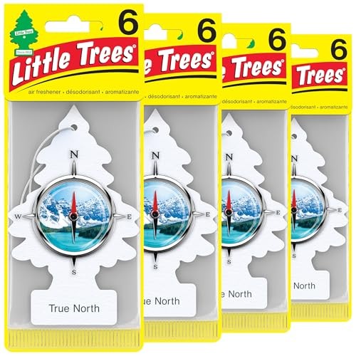 Little Trees 67146 True North Hanging Air Freshener for Car & Home 24 Pack!