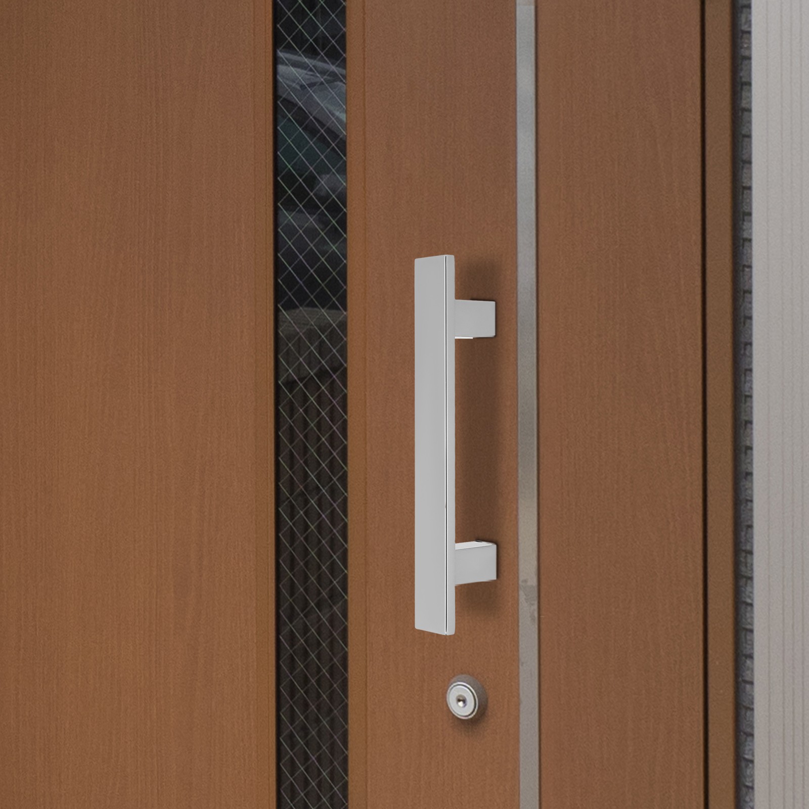 Stainless Steel Sliding Door Handle 11.81in Double Sided Push Pull Door Handle