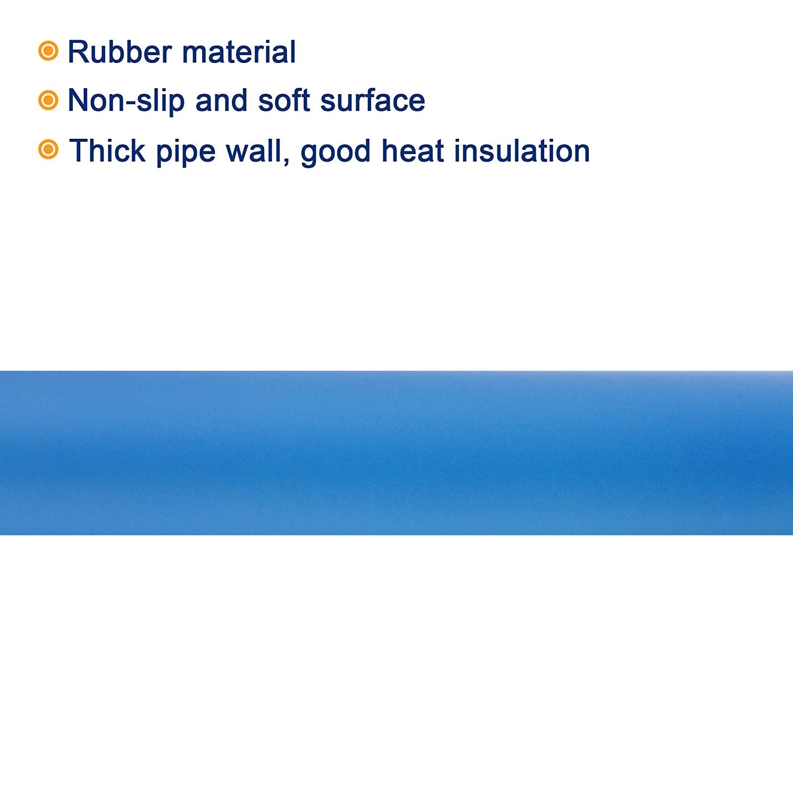 Pipe Insulation Foam Tube Lagging 32mm ID 44mm OD 20″ Heat Preservation Blue