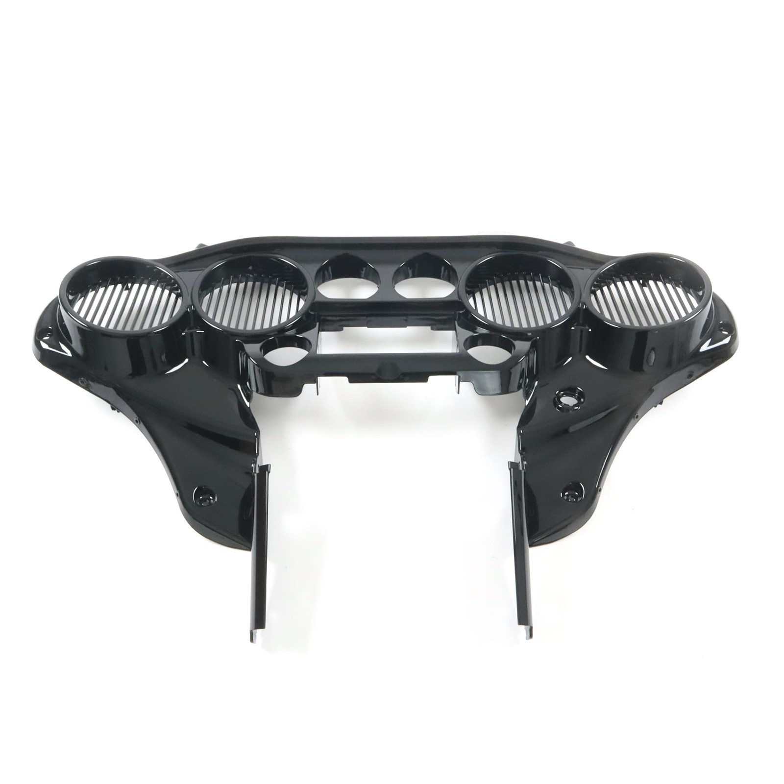 Gloss Black Double DIN Inner Batwing Fairing Cover Electra Road Glide 2015-up