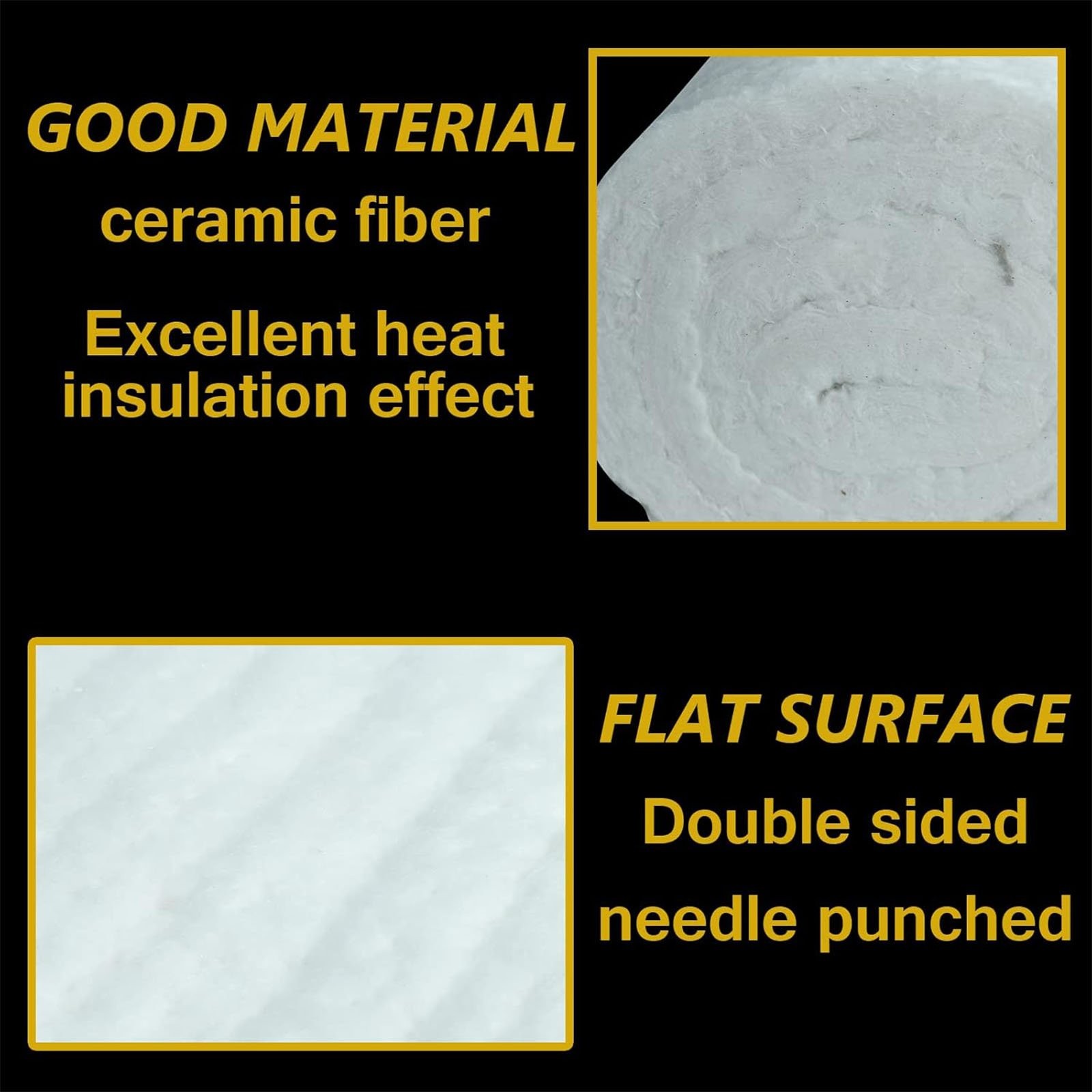 Fireproof Ceramic Fiber Insulation Blanket 1″ x 16″ x 48″ For Multiple Uses