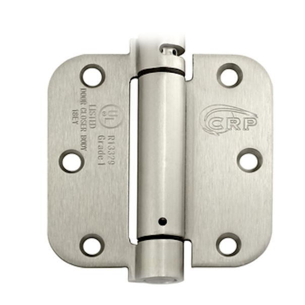 Cal-Royal 3-1/2 in.Full Mortise Spring Hinge in Satin Nickel,2Per Box,NEWSH3558R