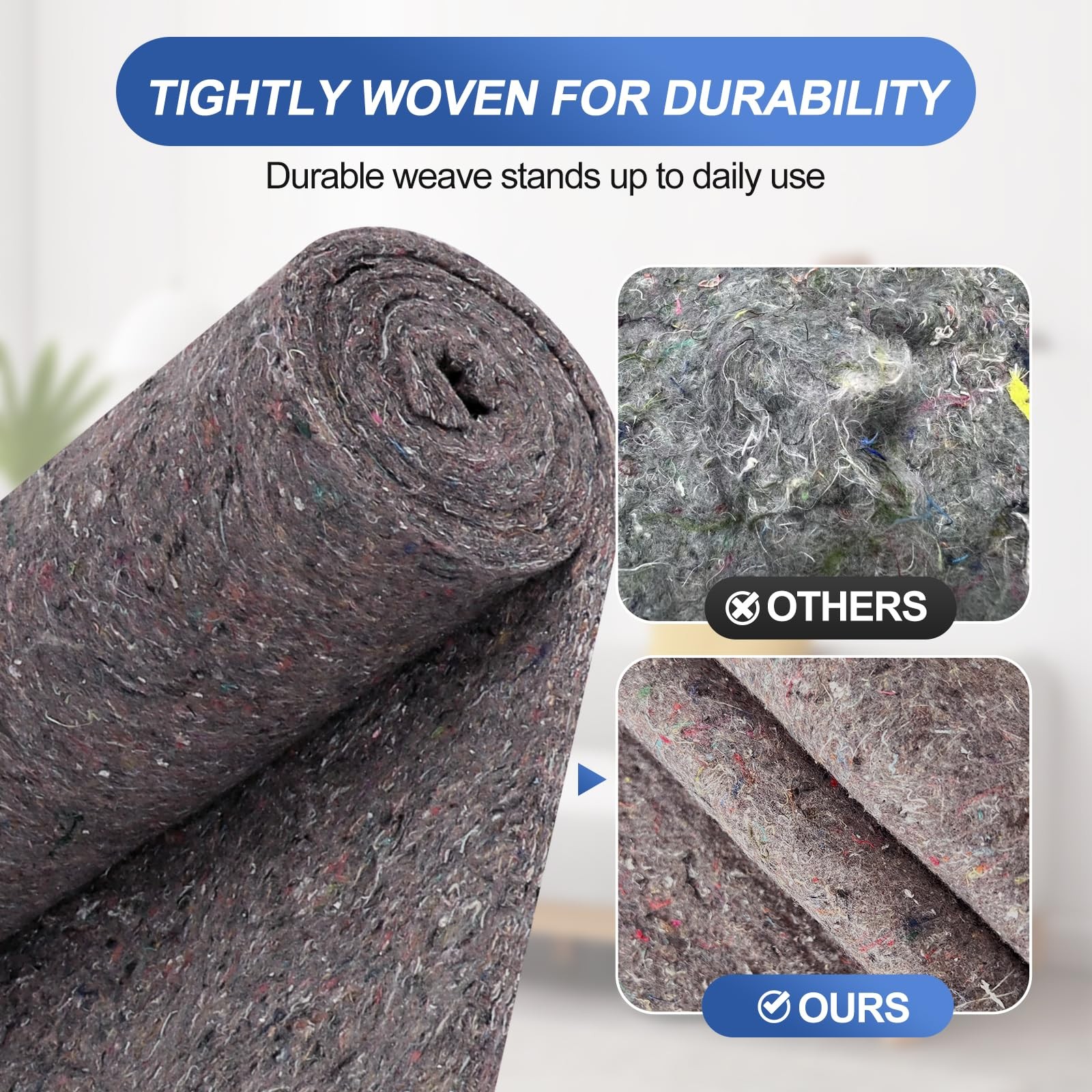 2Pcs Dishwasher Insulation Blanket, Pipe Roll Sound Dark Gray