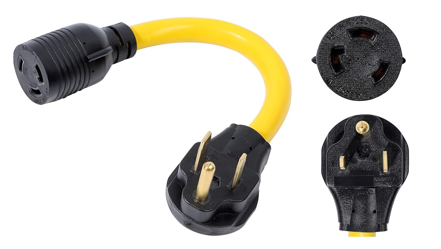 ONETAK NEMA 6-50P to L6-30R 240V 30 Amp 3 Prong Male Plug 6-50P/L6-30R