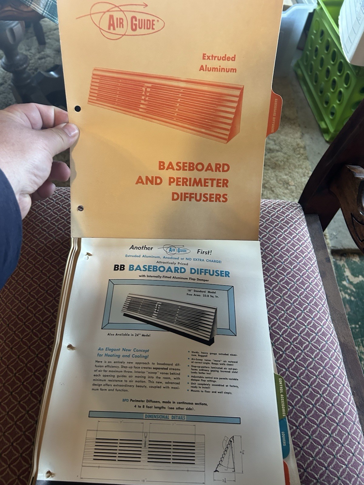 1960s Lot Of Jenn-Air; Coolair; Air Guide Advertising Louver Dampener Venting