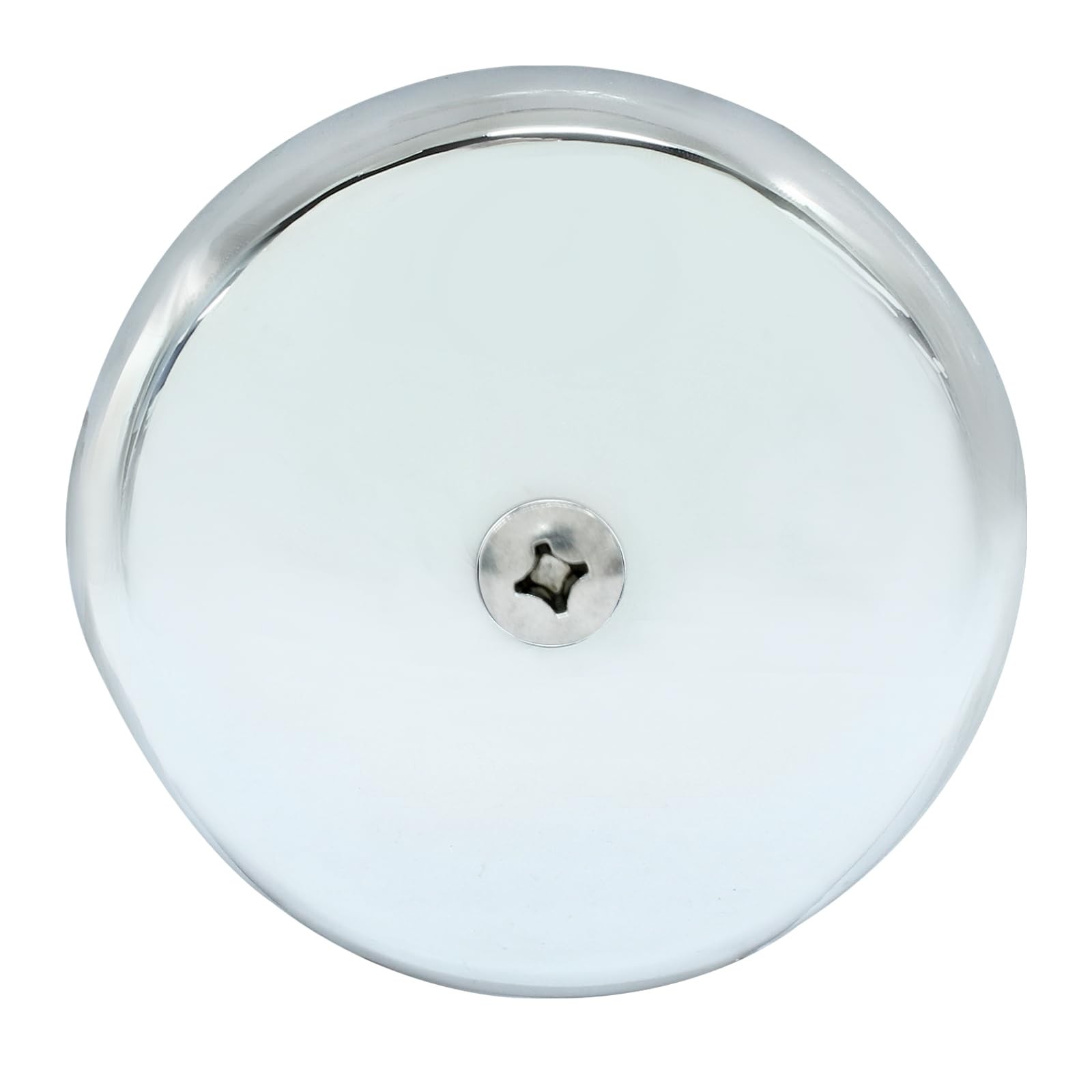 Silver Chrome Single Hole Bathtub Drain Overflow Face Plate
