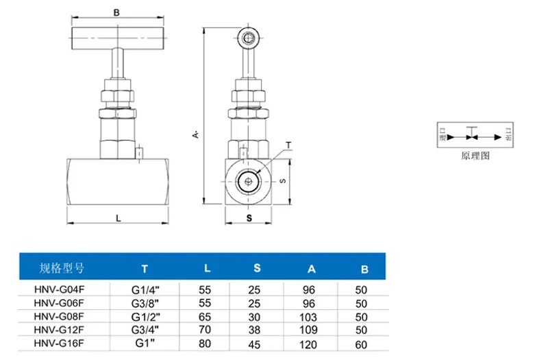 High Pressure Needle Valve BSP Female J13-250P 304 Stainless Steel Flow Control