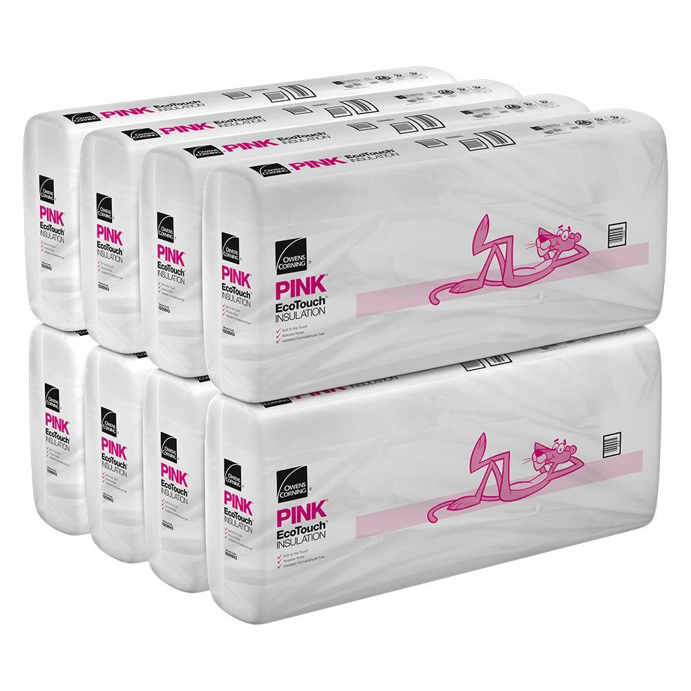 Owens Corning 480 SQFT 10 bags of R49 Kraft Faced 24 x 48 Fiberglass Fits 2×12