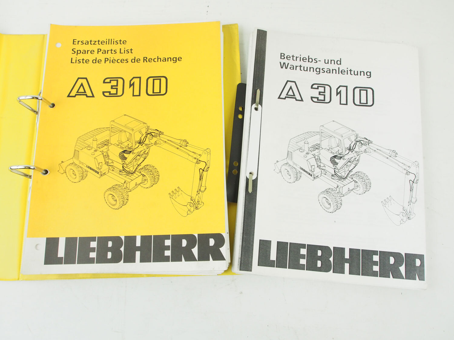 Liebherr A310 Typ 376 Hydraulikbagger Betriebsanleitung Ersatzteilliste 1993