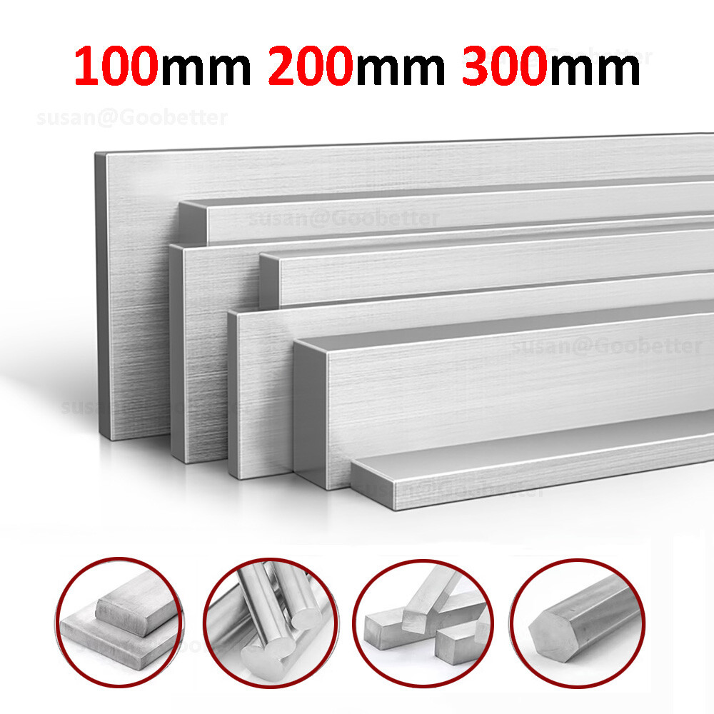 Stainless Steel – Flat Bar – 304 Grade | Multiple Sizes – 100mm 200mm 300mm Long