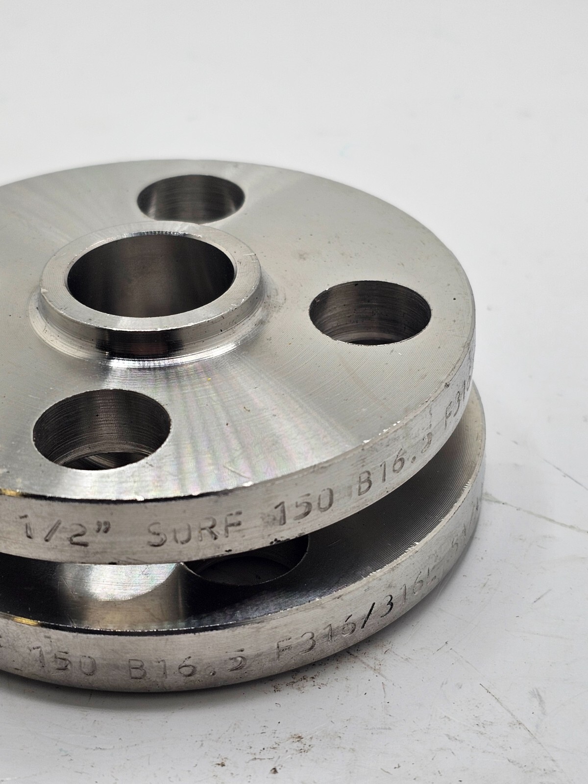 (QTY 2) Chandan Slip on Flange 1/2″ 150 Raised Face Stainless Steel F316/316L