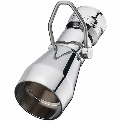 HomePointe 228620 Water-Saver Shower Head, Fixed Mount, Chrome-Plated Brass –