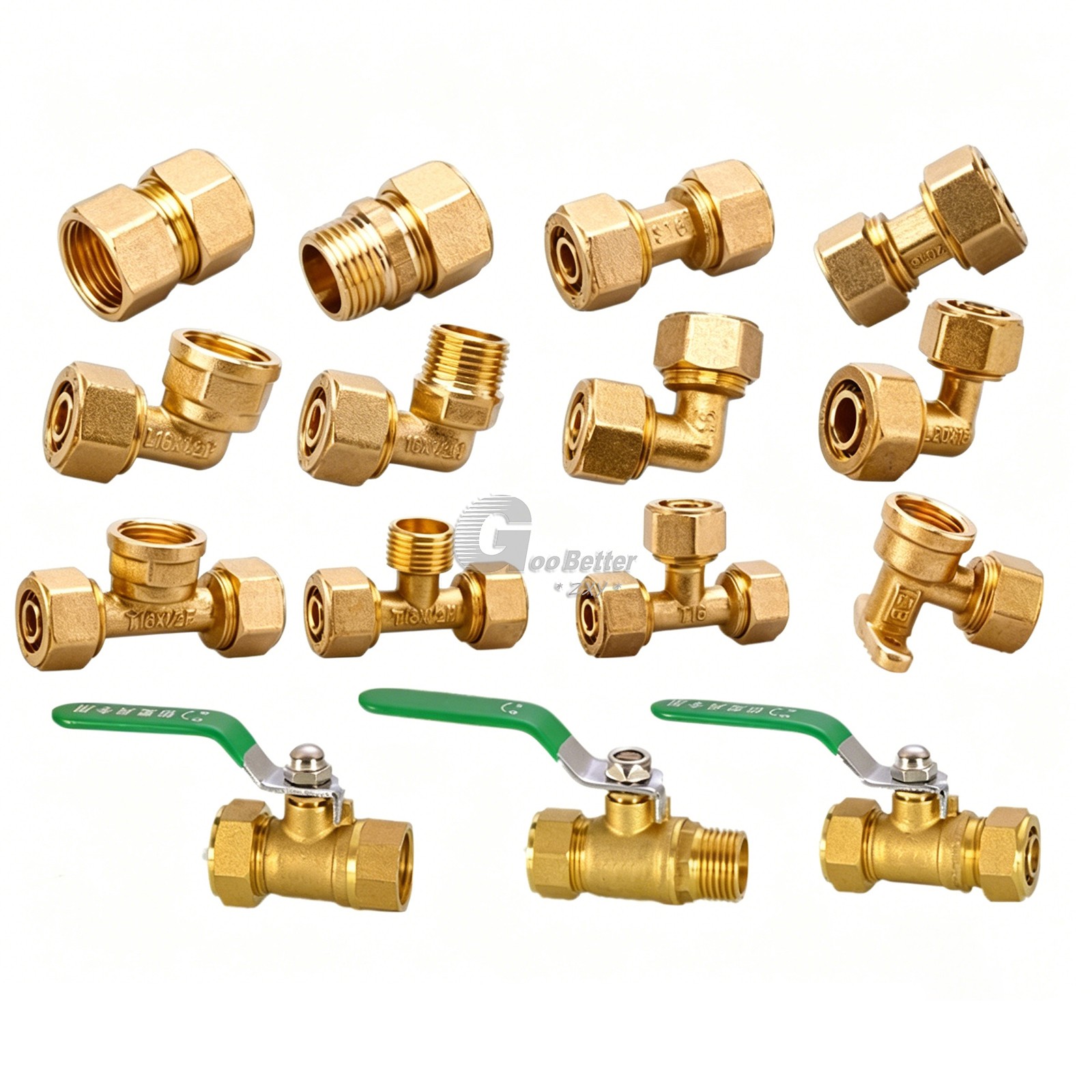 BSP 1/2 3/4″ Brass Pipe Fitting Straight,Elbow,Tee,Cross,Union Connector Adapter