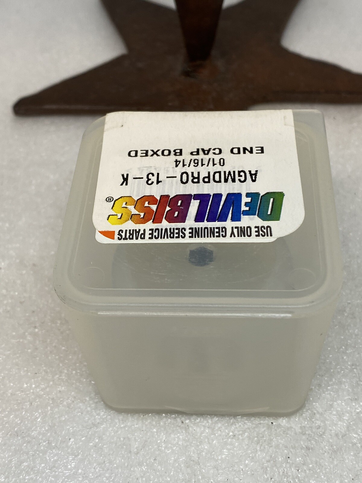 DeVILBISS AGMDPRO-13-K End Cap Boxed for AMGD Pro Automatic Spray Guns NEW OEM