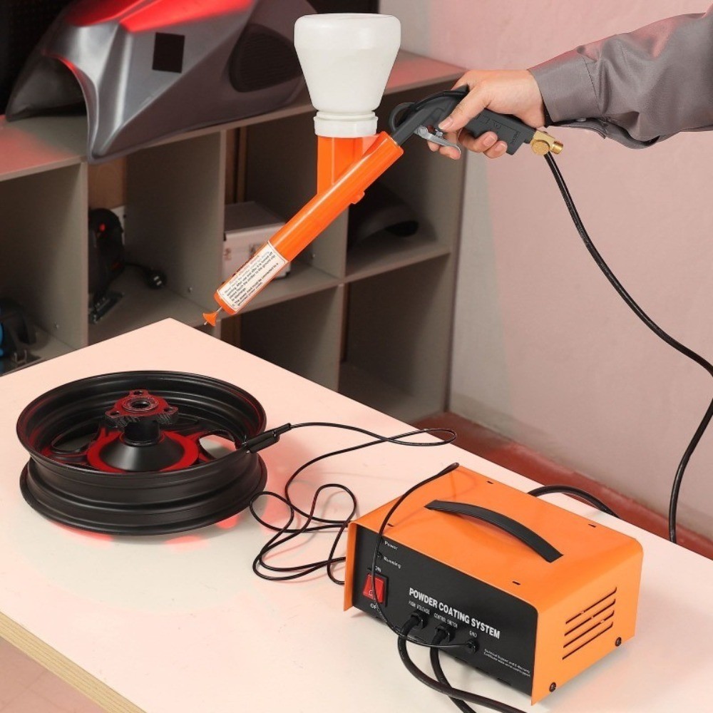 50KV Electrostatic Output Powder Coating System with Spray Gun Foot Switch New