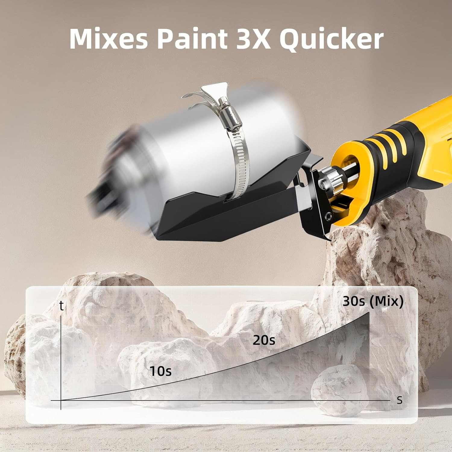 Spray Paint Can Shaker for Reciprocating Saw: Paint Shaker Fits 2″ to 4″ Cans Pa