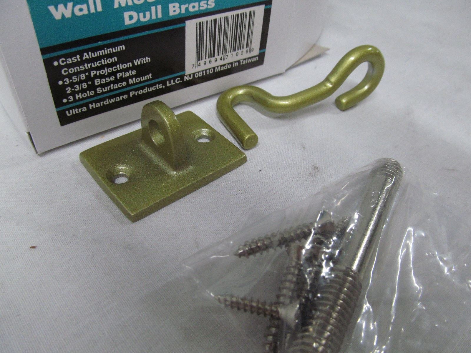 ULTRA 71026 WS-735DB LOT OF 6 EA HEAVY DUTY WALL MOUNT DOOR STOP BRASS