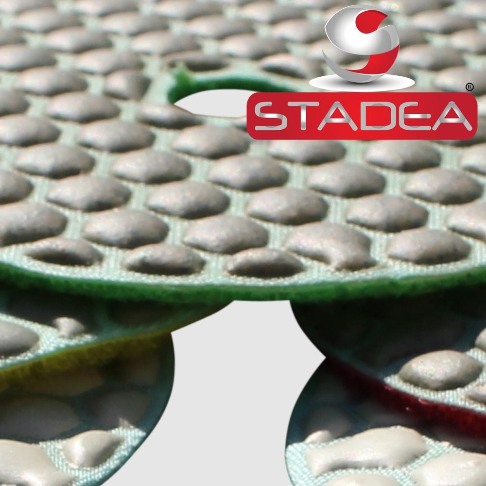 STADEA 4″ Diamond Dry Concrete Stone Marble Granite Polishing Pads 8+1 Set Kit