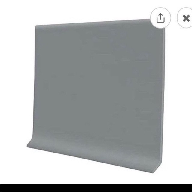 PRO FLEX Gray Vinyl Wall Base 6″ x 80 ft Gray