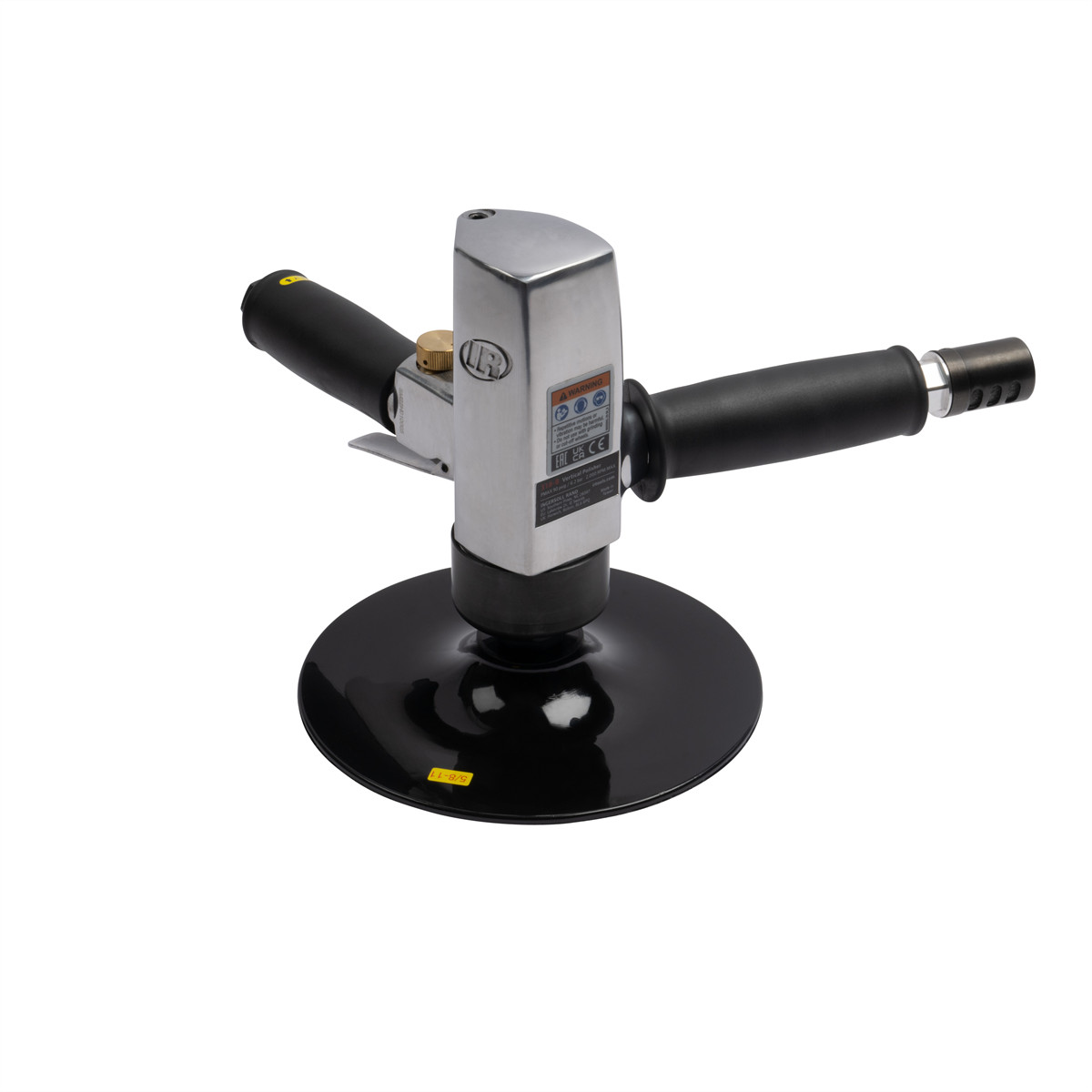318-BIngersoll Rand Air Vertical Polisher and Buffer, 7″ Pad, 2000 RPM, 1 HP
