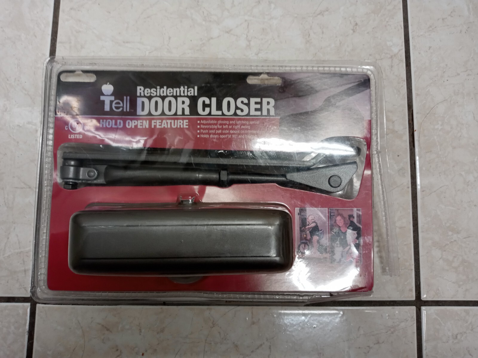 New Residential Door Closer Adjustable Left Right Swing (Tell DC 100080 Brown)