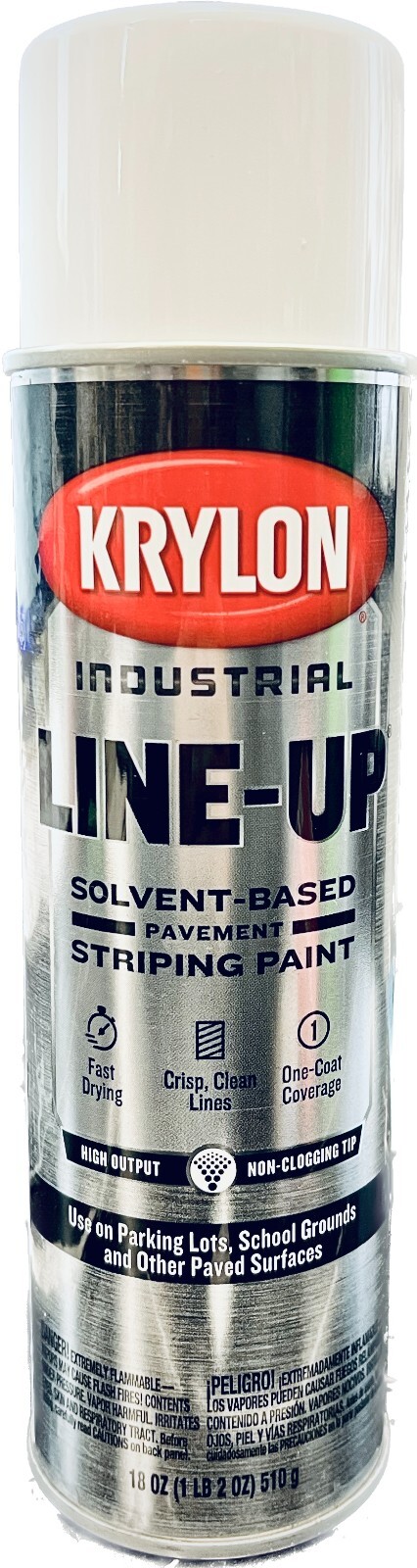 Krylon 8300 Industrial Line-Up SB Pavement Striping Paint Highway White – 18 oz