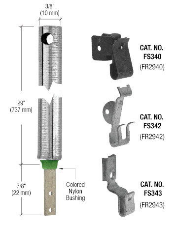CRL FR2942 3/8″ 2940 Non-Tilt Spiral Balance With FS342 Clip Attached
