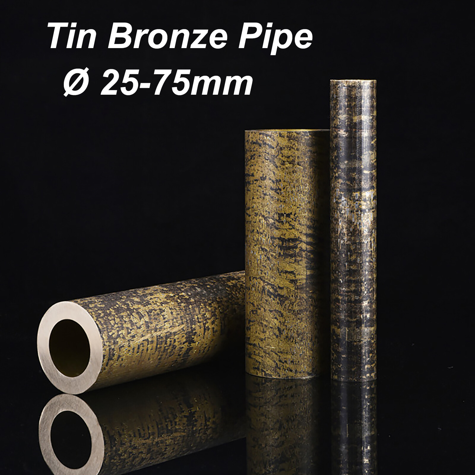 Bronze Round Tube Ø25-75mm Bearing Bronze Bushing Matl Bronze Tube Length 100mm